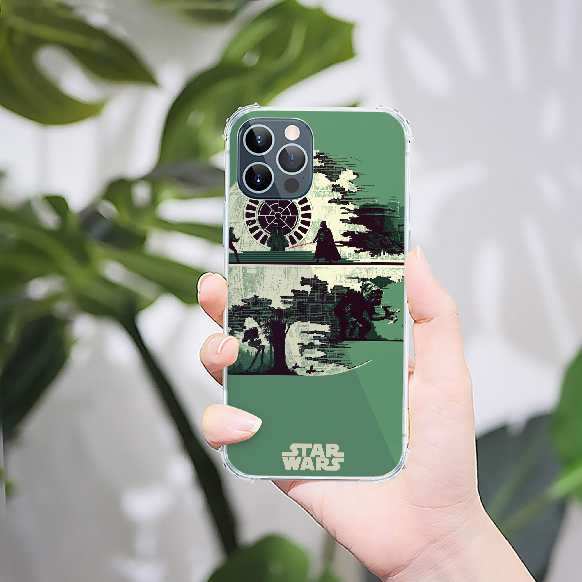（画像用） スター・ウォーズ Star Wars 【iPhone 12シリーズ対応】透明スマホケース（クリアソフトケース）